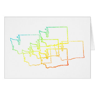 Cartão washington chill blur