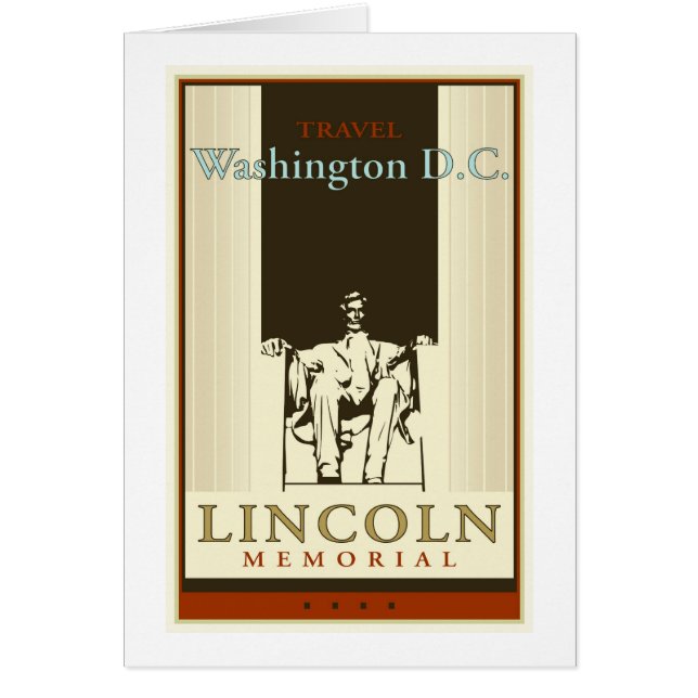 Cartão Washington DC do viagem (Frente)
