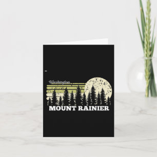 Cartão Washington Hiking Monte Rainier Trees Nature Fores