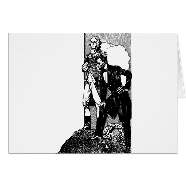 Cartão washington lincoln (Frente Horizontal)