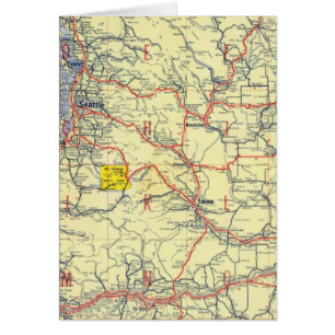 Cartão Washington, Oregon, Idaho