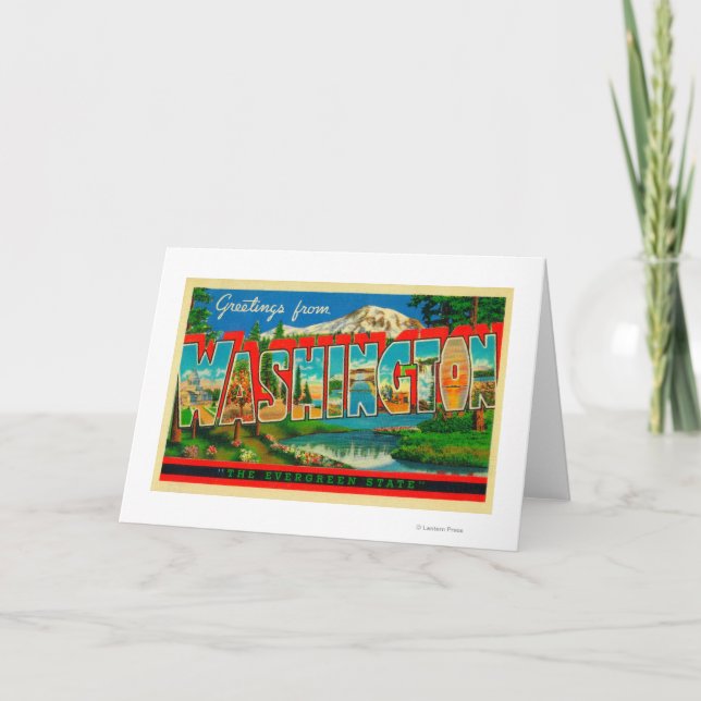 Cartão Washington - The Evergreen State (Frente)