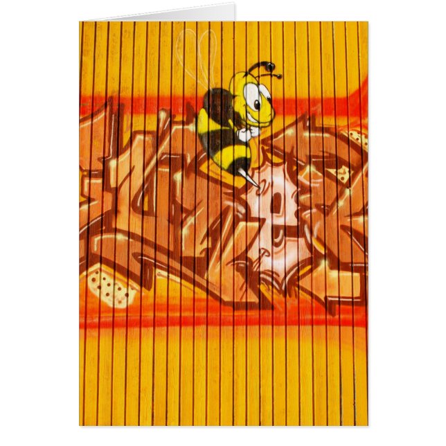 Cartão Wasp Grafite Wall (Frente)