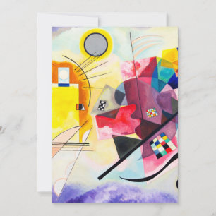 Cartão Wassily Kandinsky - Azul Amarelo