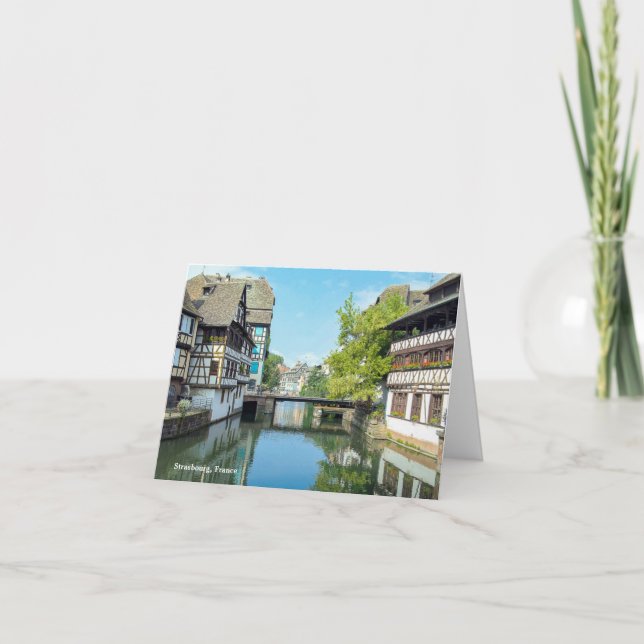 Cartão water canal in Strasbourg France (Frente)