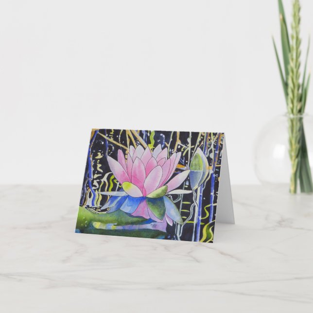 Cartão Water Lily (Frente)