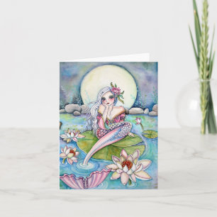 Cartão Water Lily Mermaid - Note Card