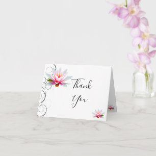 Cartão Water Lily Thank You Card