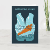 Water Skiing Life Jacket Graphic Personalized