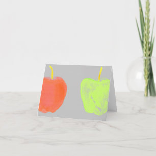 Cartão Watercolor Apples