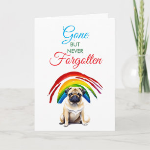 Cartão Watercolor Fawn Pug Pet Losse Simpatia