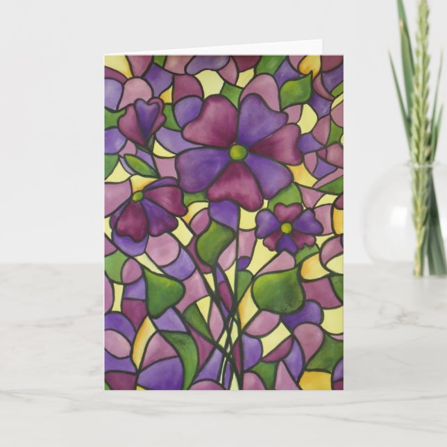 Cartão Watercolor Floral Greeting Card (Frente)