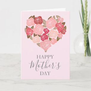 Cartão Watercolor Floral Mother's Day Card