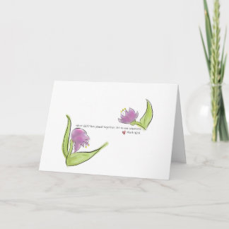 Cartão Watercolor Flowers and Bible Verse Engagement