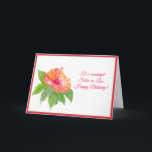 Cartão Watercolor Hibiscus Happy Birthday Sister-in-Law<br><div class="desc">Um cartão adorável para sua cunhada,  com delicado Hibiscus em aquarela. A flor de Hibiscus significa juventude,  beleza e sucesso. Uma maneira maravilhosa de celebrar o seu amado!</div>
