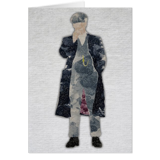 Cartão Watercolour Peaky de Tommy Shelby dos antolhos (Frente)