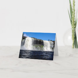 Cartão Waterfall 4 Venezuela Paisagem da selva de belas a