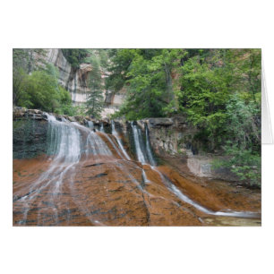 Cartão Waterfall, Zion National Park, Utah, EUA