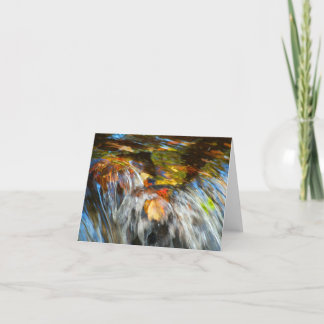 Cartão Waterfalling Leaves Notecard