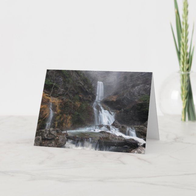 Cartão Waterfalls | Los Chorros Waterfall (Frente)