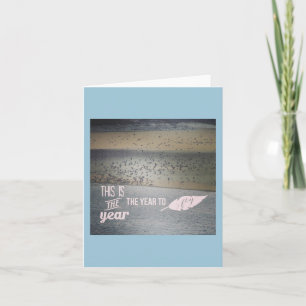 Cartão Waterfront Birds Year to Fly