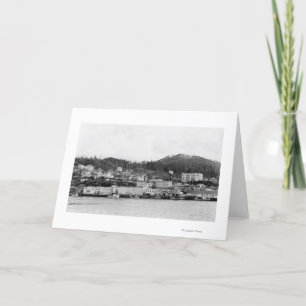 Cartão Waterfront View of Ketchikan, Alaska Photograph