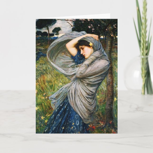 Cartão Waterhouse Boreas Greeting Card (Frente)
