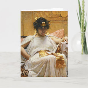 Cartão Waterhouse Cleopatra Greeting Card