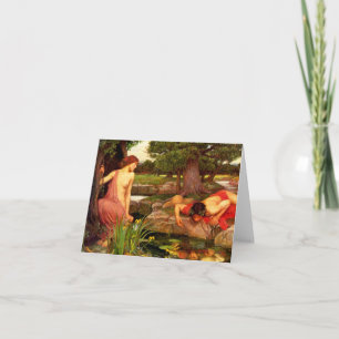 Cartão Waterhouse Echo and Narcissus Note Card