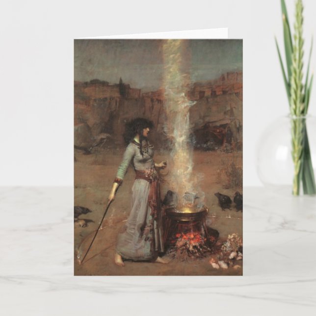 Cartão Waterhouse "Magic Circle" (Frente)