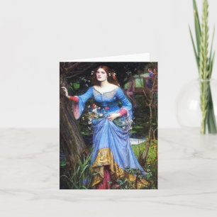 Cartão Waterhouse Ophelia
