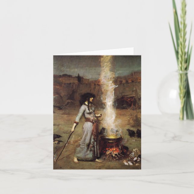 Cartão Waterhouse The Magic Circle Note Card (Frente)