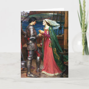 Cartão Waterhouse Tristan and Isolde Greeting Card