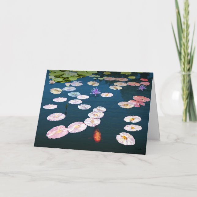 Cartão Waterlily note card (Frente)