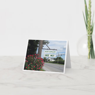 Cartão Watermelon and Horse Wash Sign (horizontal)