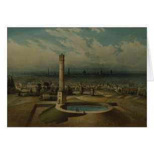 Cartão Waterworks de Berlim, c.1860