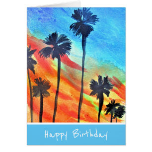 Cartão Wattle Mimosa yellow flower art Austrália