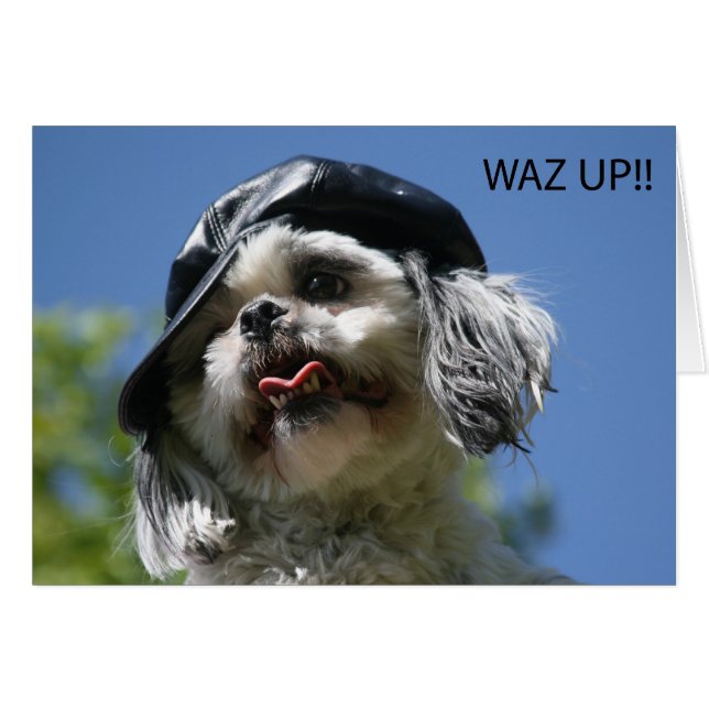 Cartão waz up (Frente horizontal)
