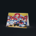 CARTÃO "WE ALL WISH YOU A VERY HAPPY BIRTHDA" RAGGEDY ANN<br><div class="desc">I love this shot and how it came to me to make it a "group card" for a special someone's birthday. GOTTA LOVE RAGGEDY ANN</div>