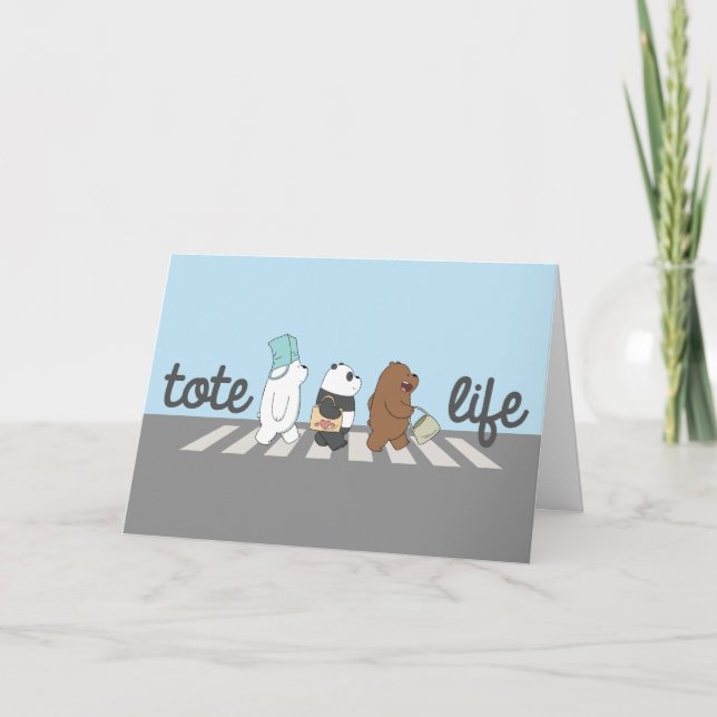 Cartão We Bare Bears - Tote Life! (Frente)