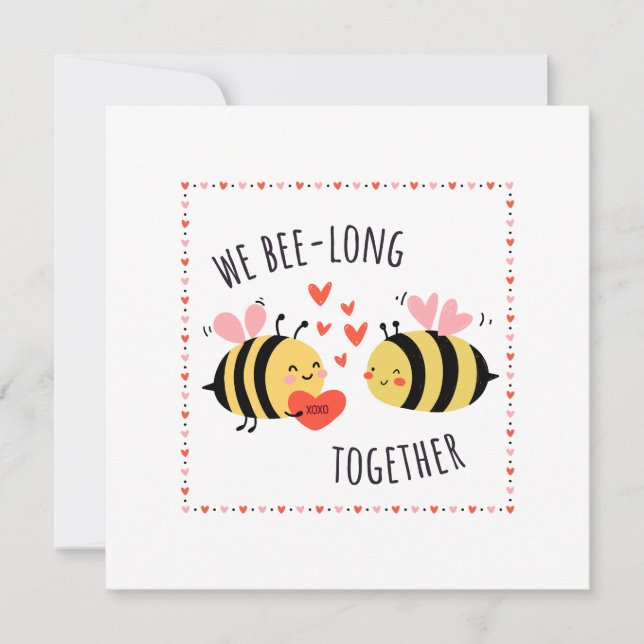 Cartão We Bee-long Together Flat Card (Frente)