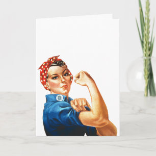 Cartão We Can Do It Rosie the Riveter Women Power Classic