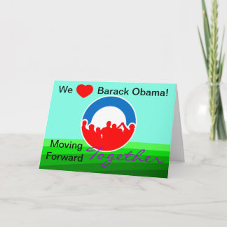 Cartão We Heart Barack Obama Vote on 11/06/12