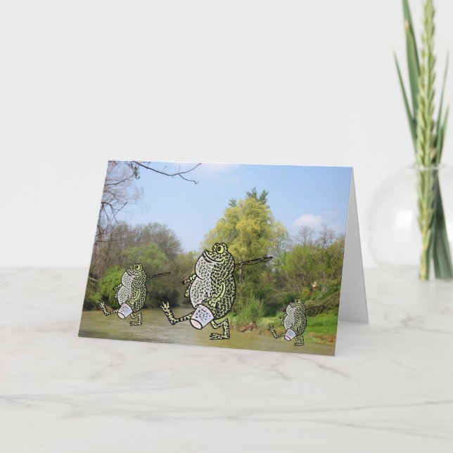 Cartão We love fishing  ! (Frente)