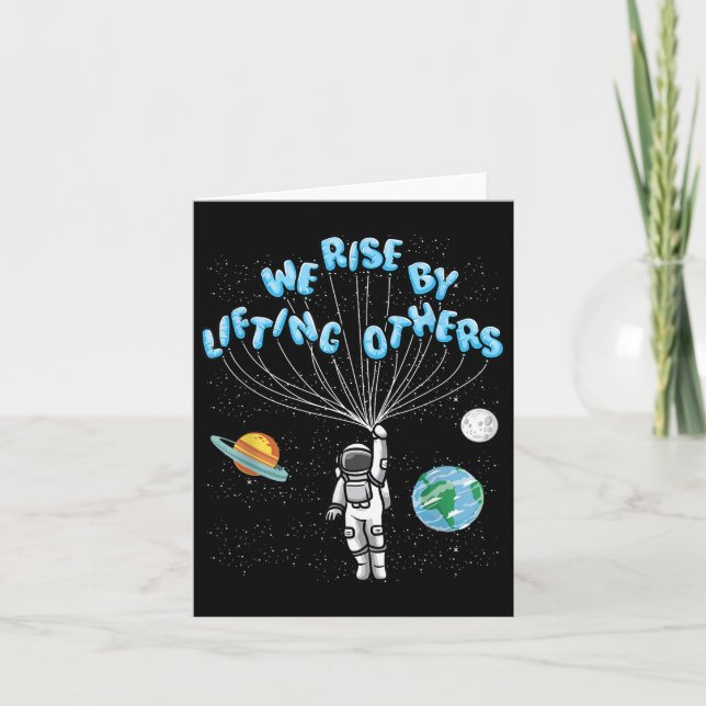 Cartão We Rise Motivational Quote - Clic Fit, Short Sleev (Frente)