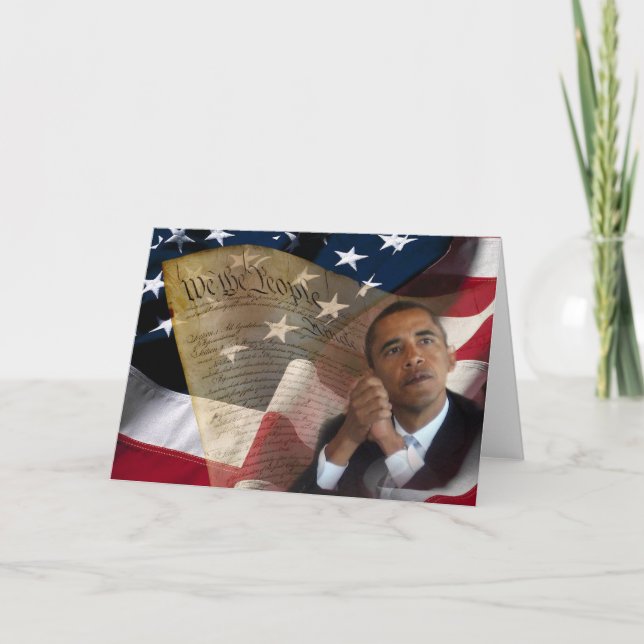 Cartão We the People...Barack Obama & the Constitution (Frente)