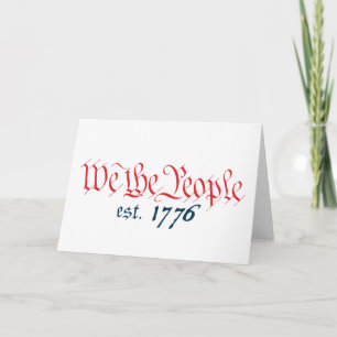 Cartão We The People est. 1776