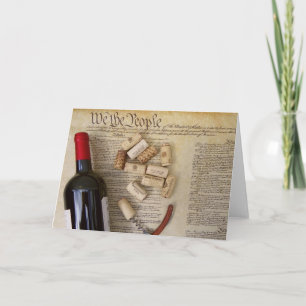 Cartão We The People Wine Greeting Card!
