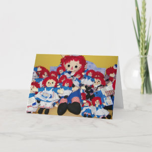 CARTÃO "WE WISH YOU A VERY HAPPY BIRTHDAY" RAGGEDY ANN