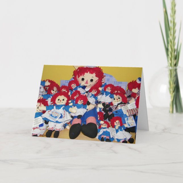 CARTÃO "WE WISH YOU A VERY HAPPY BIRTHDAY" RAGGEDY ANN (Frente)